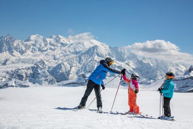 De skigebieden van het Grand Massif en de vallei van de Giffre