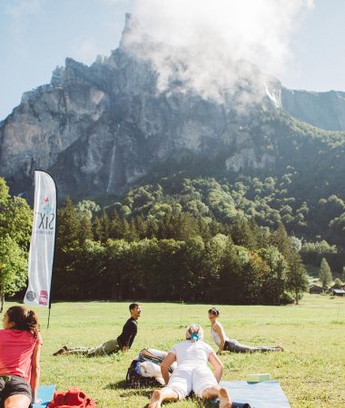 Yoga en meditatie, in de zomer.
