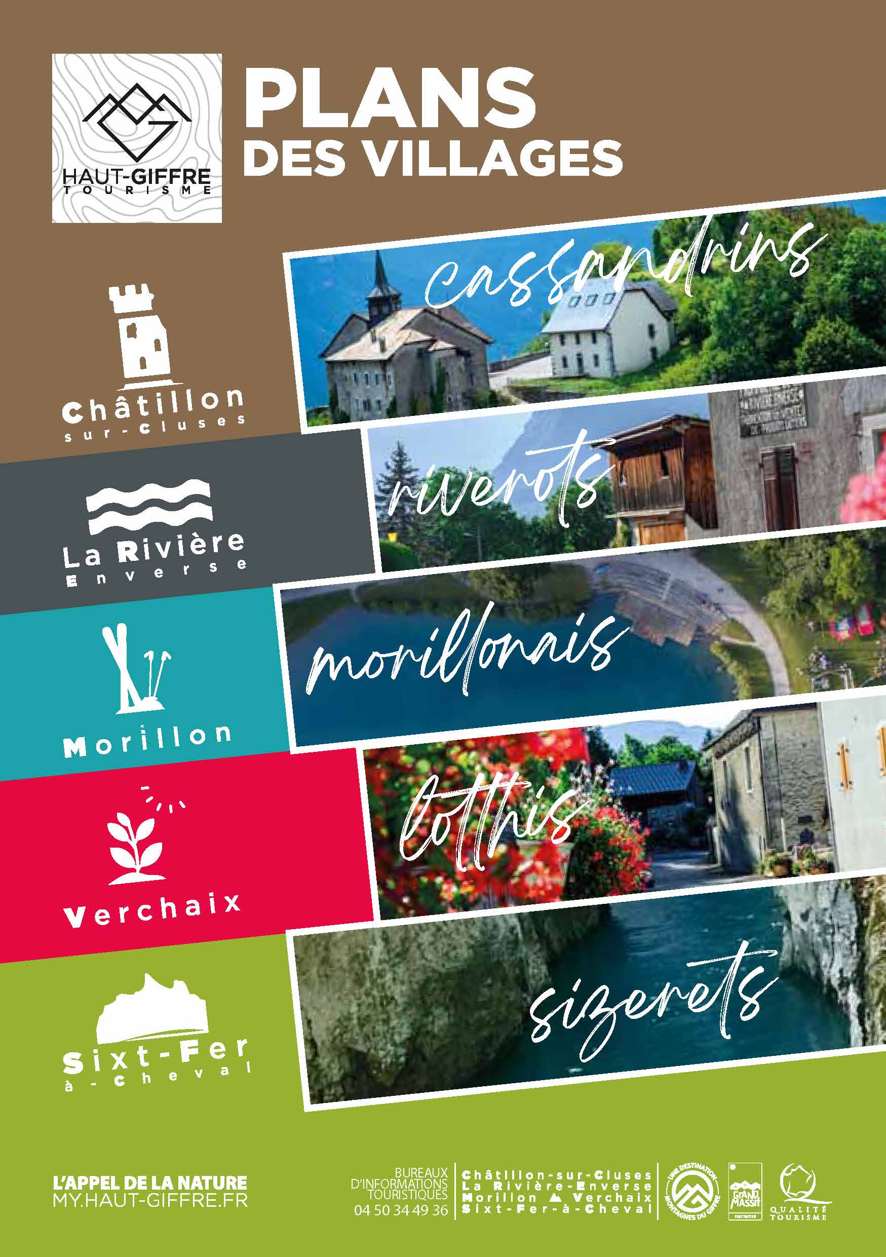 Plattegrond van de dorpen