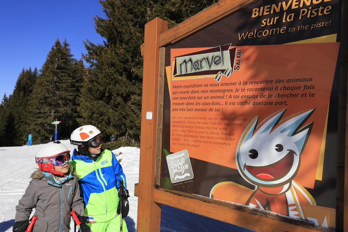 Skipassen tegen minimumprijzen voor kinderen jonger dan 8 jaar in Grand Massif