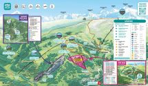 Mountainbike-kaart van het Grand Massif