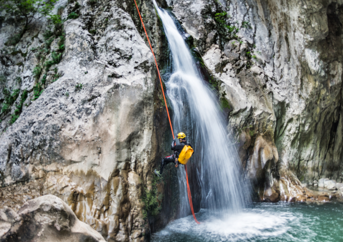 Canyoning in de bergen!