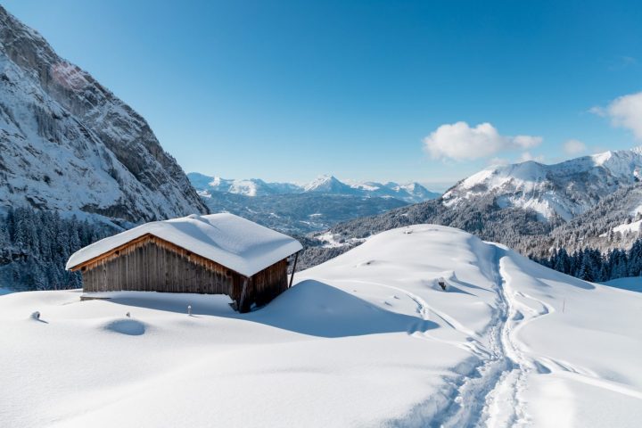 Refuge de Bostan (ongemarkeerde sneeuwschoenroute)_Samoëns