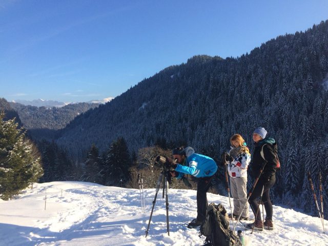 Sneeuwschoenwandelen en picknicken met de gemzen_Taninges