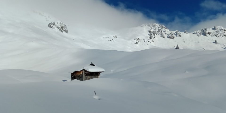 Dagje sneeuwschoenwandelen met Zwitserse fondue in een privéchalet_Morillon