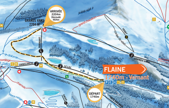 Montée des Grands Vans toerskiroute