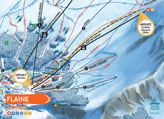 Montée du Lapiaz toerskiroute_Flaine