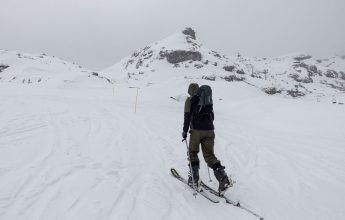 Skitochtroute naar Les Lindars