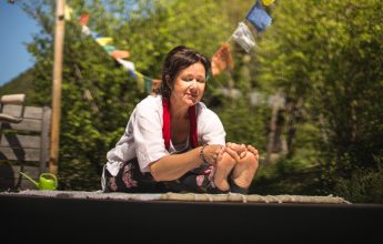 Hatha yoga bij Lac Bleu