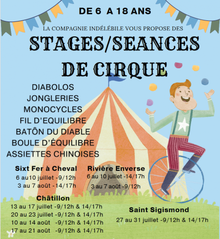 Stages / Circuslessen_Châtillon-sur-Cluses