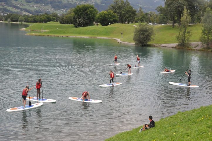 Stand-Up Paddle uitstapje onder begeleiding – Afdaling meer en Arve_Samoëns