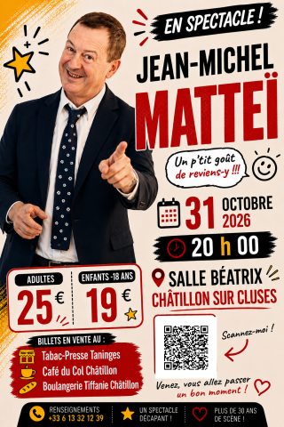 Jean-Michel Matteï treedt op!_Châtillon-sur-Cluses